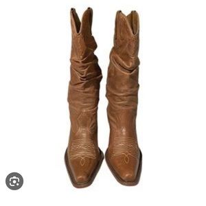 steve madden saddle slouchy cowboy boots
